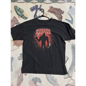 Swedish Murder Machine TeeFury T-Shirt Large Graphic Horror Gamer Black